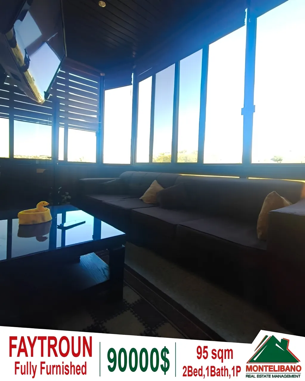 Apartment for Sale in Faitroun, Lebanon - 2 bed, 1 bath
