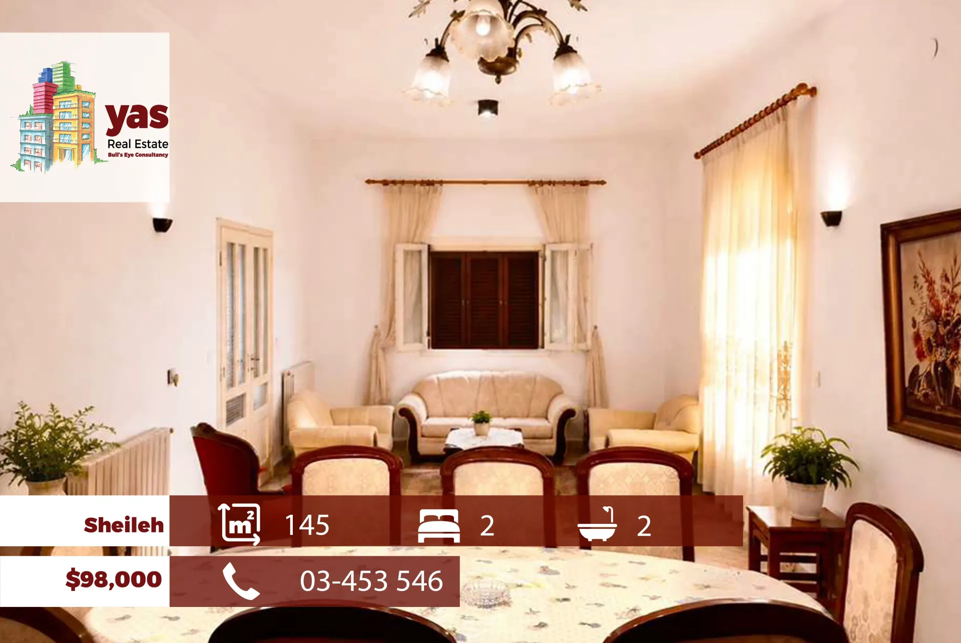 Apartment for Sale in Sehaile - 2 bed, 2 bath
