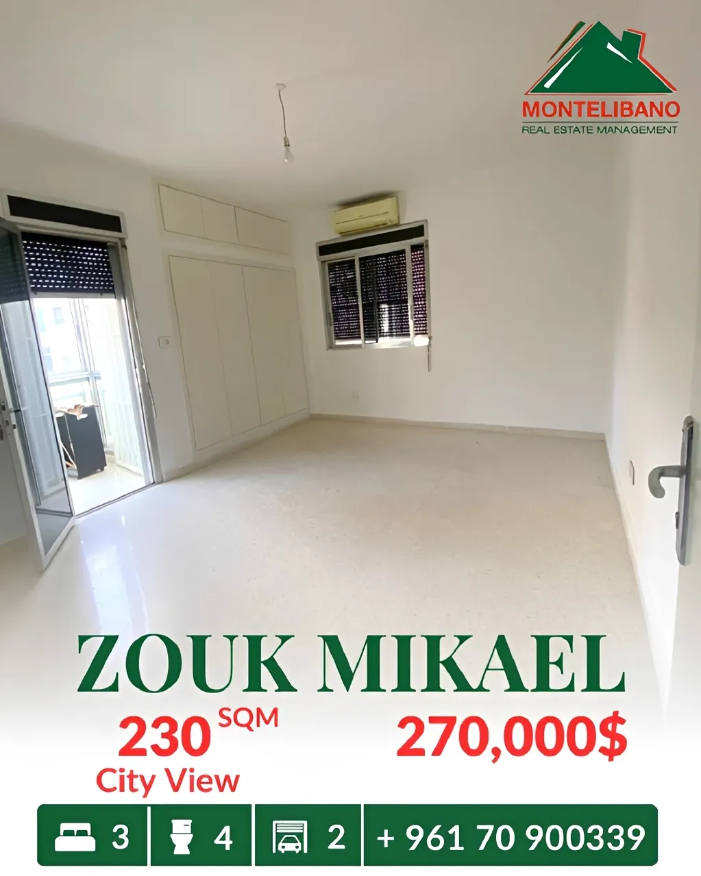 Apartment for sale in Zouk Mikael, Lebanon