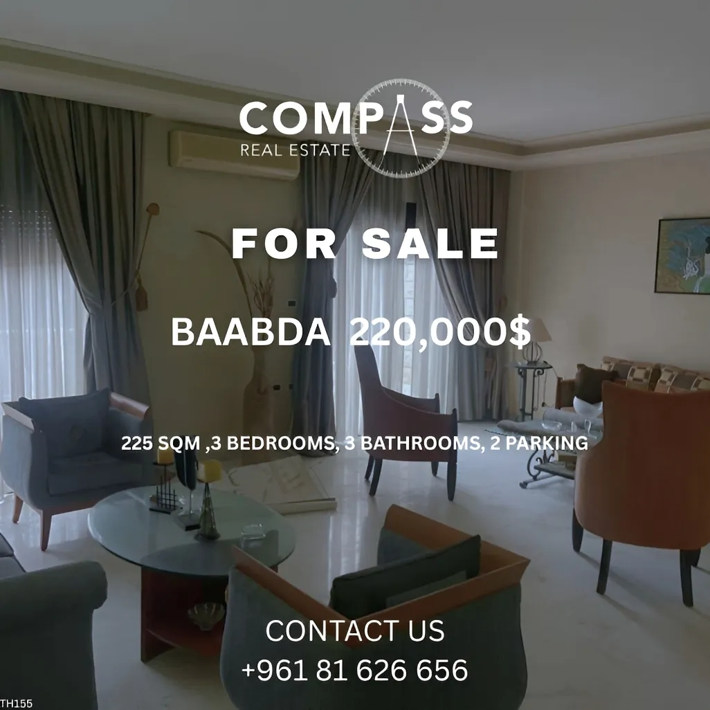 Apartment for sale in Baabda, Lebanon - 3 bed, 3 bath