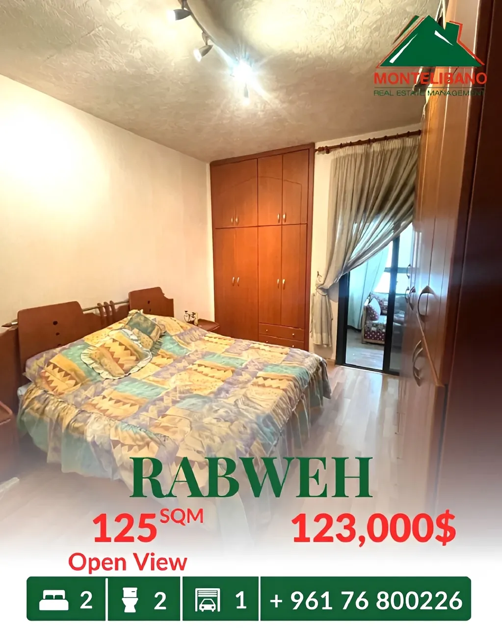 Apartment for sale in Rabweh, Bayrut, Lebanon