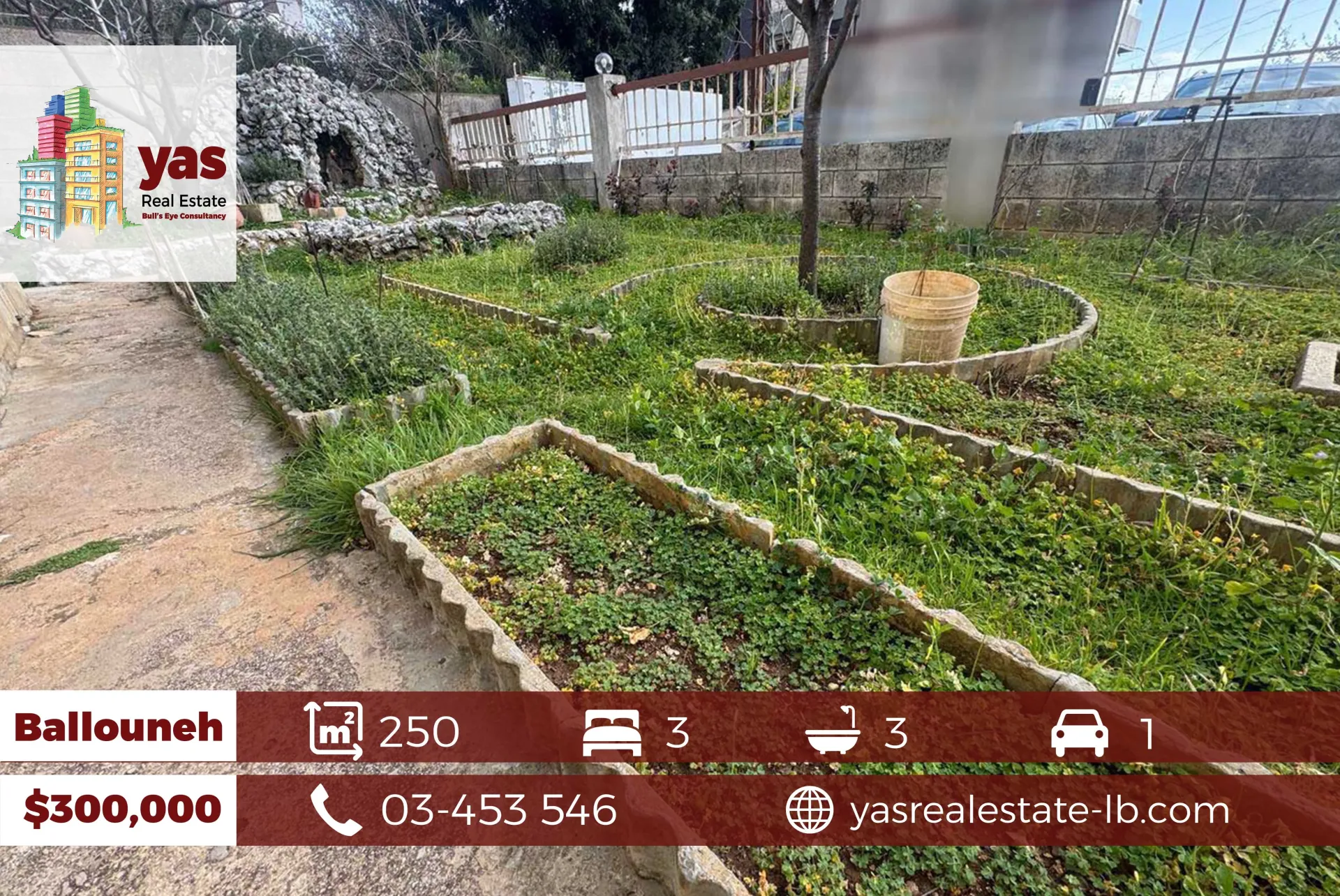 Apartment for Sale in Ballouneh - 3 bed, 3 bath