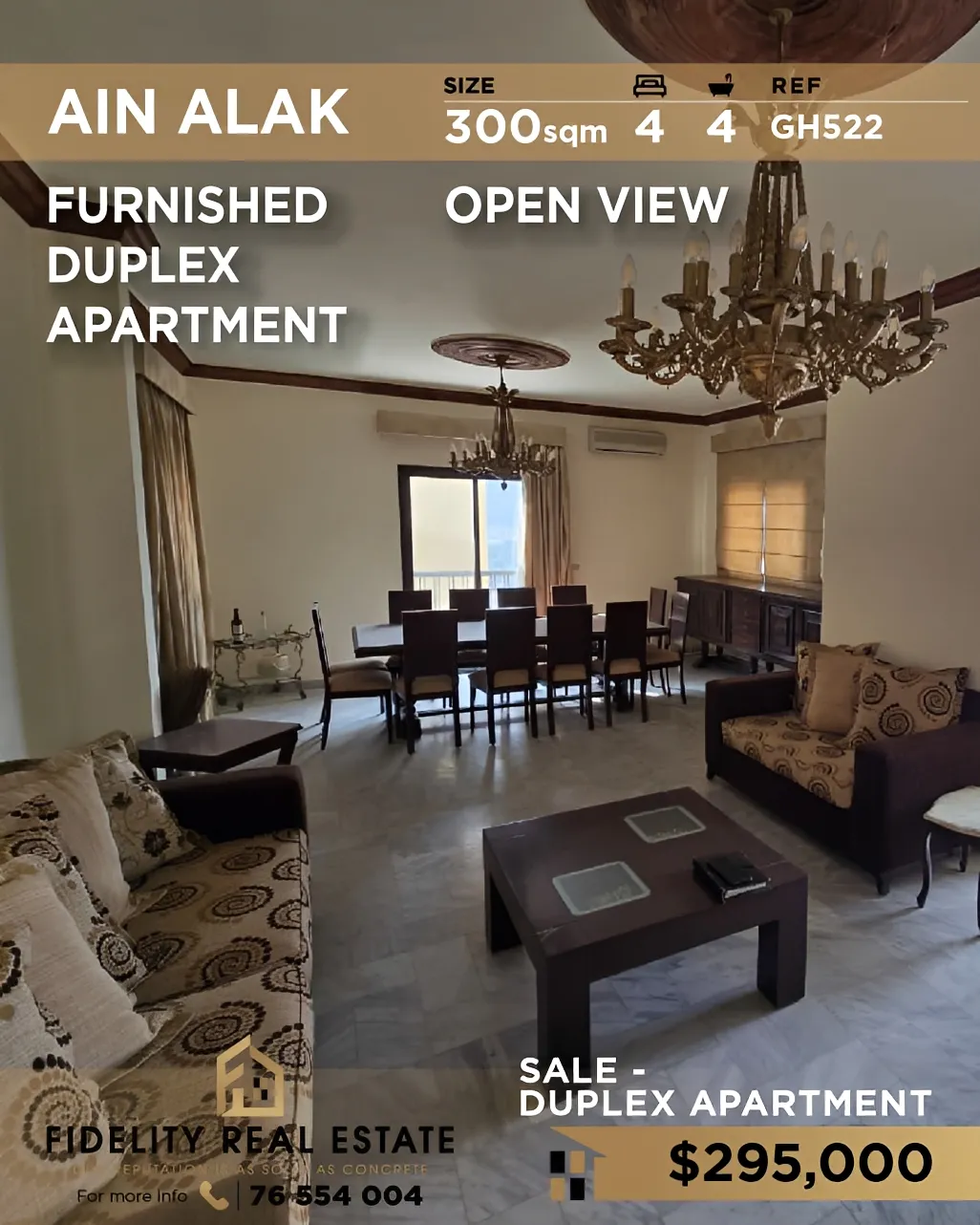 Duplex for sale in Ain Alaq, Lebanon - 4 bed, 4 bath