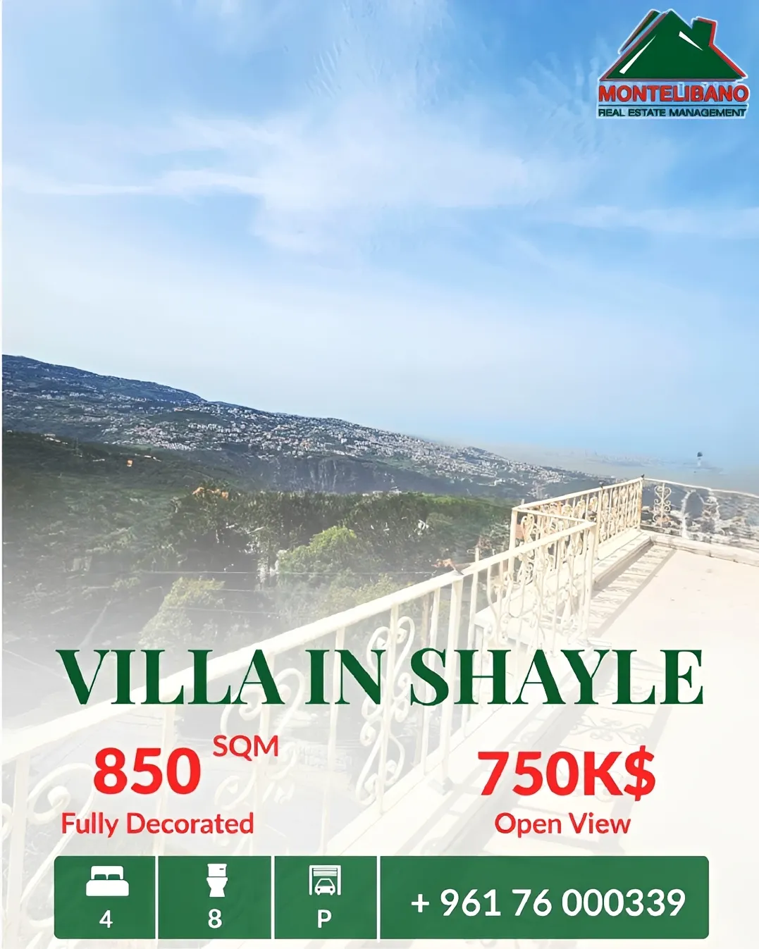Villa for sale in Sehayleh, Lebanon