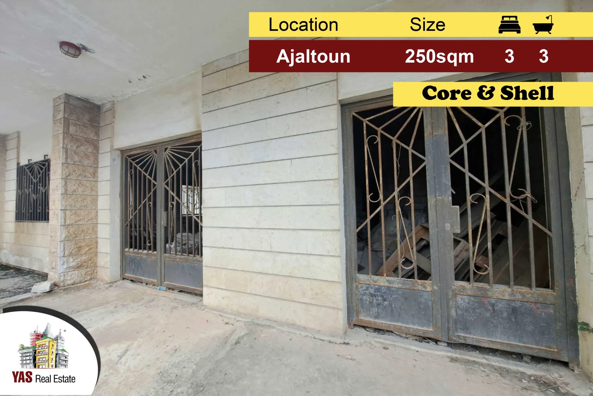 Apartment for Sale in Ajaltoun - 3 bed, 3 bath
