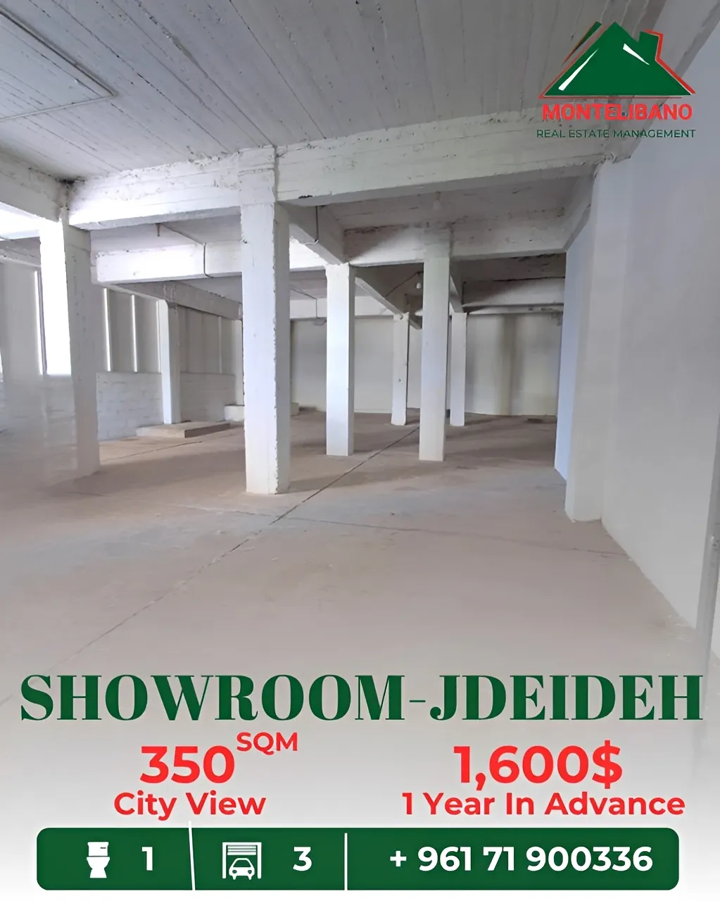 Showroom for rent in Jdeideh, Lebanon