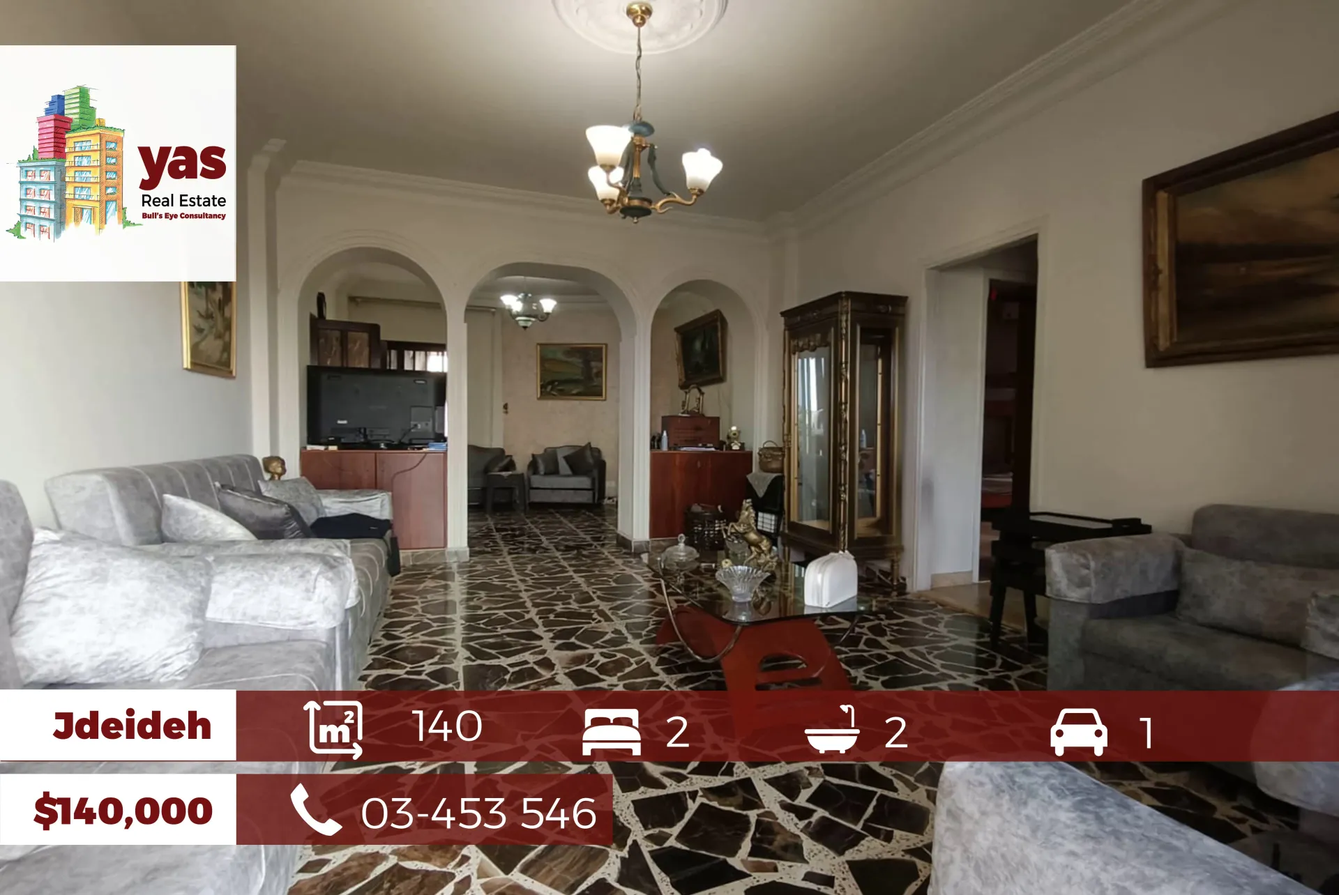 Apartment for Sale in Jdeideh