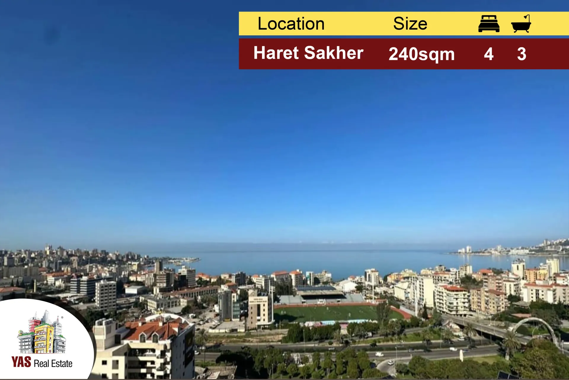 Apartment for Sale in Haret Sakhr - 4 bed, 3 bath