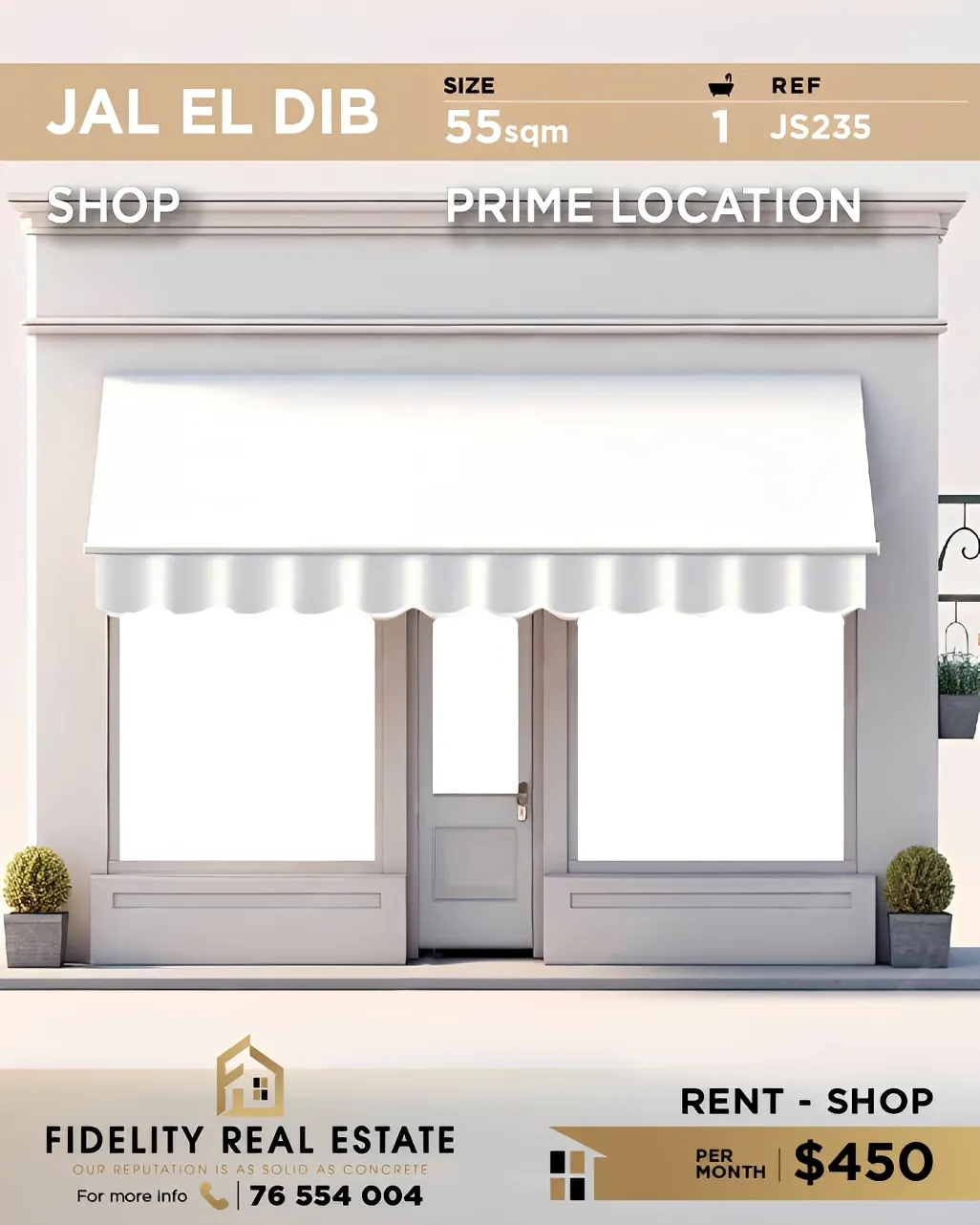 Shop for rent in Jal El Dib, Lebanon