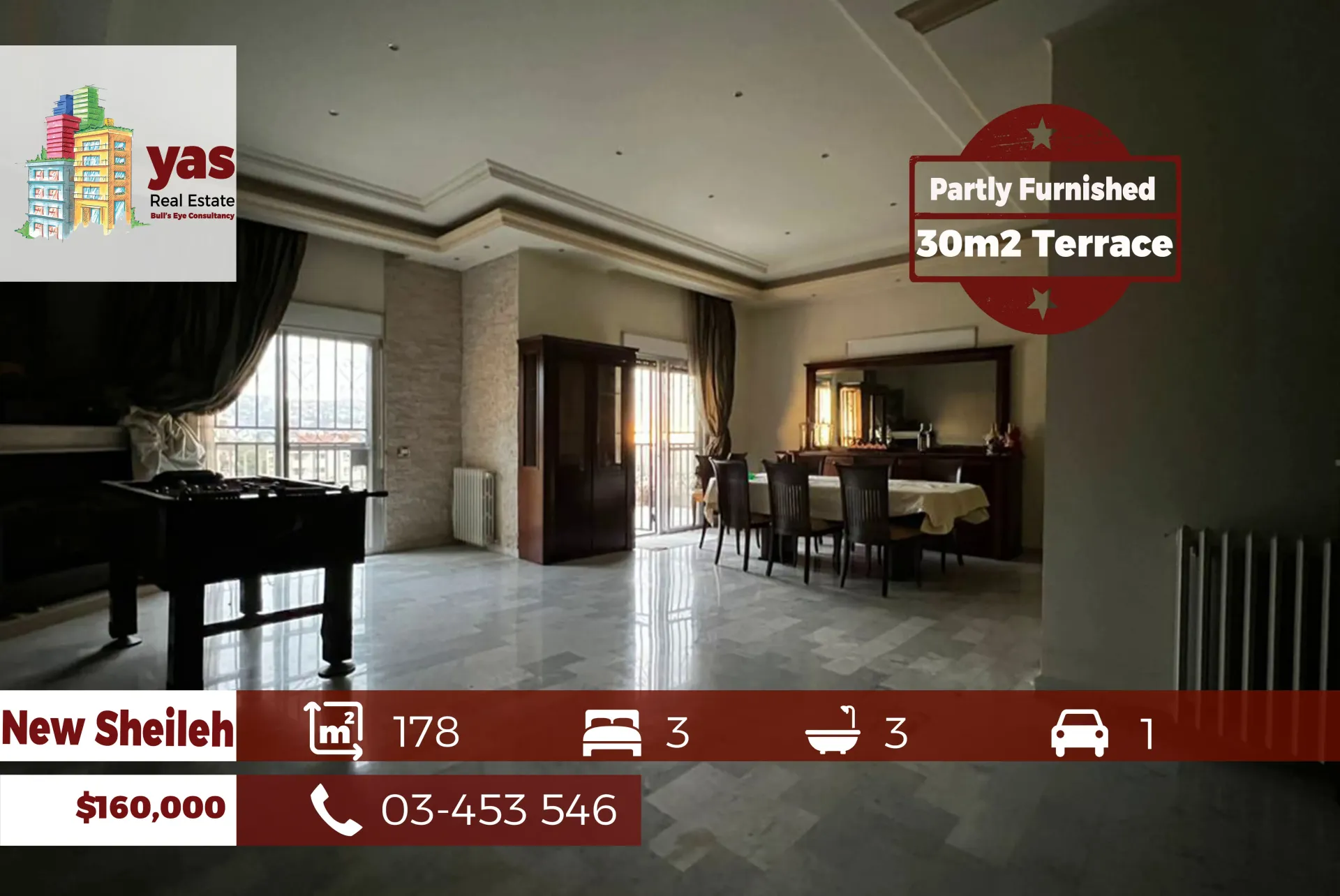 Apartment for Sale in Sehaile - 3 bed, 3 bath