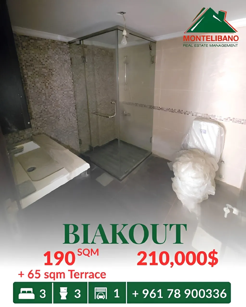 Apartment for sale in Biaqout, Lebanon