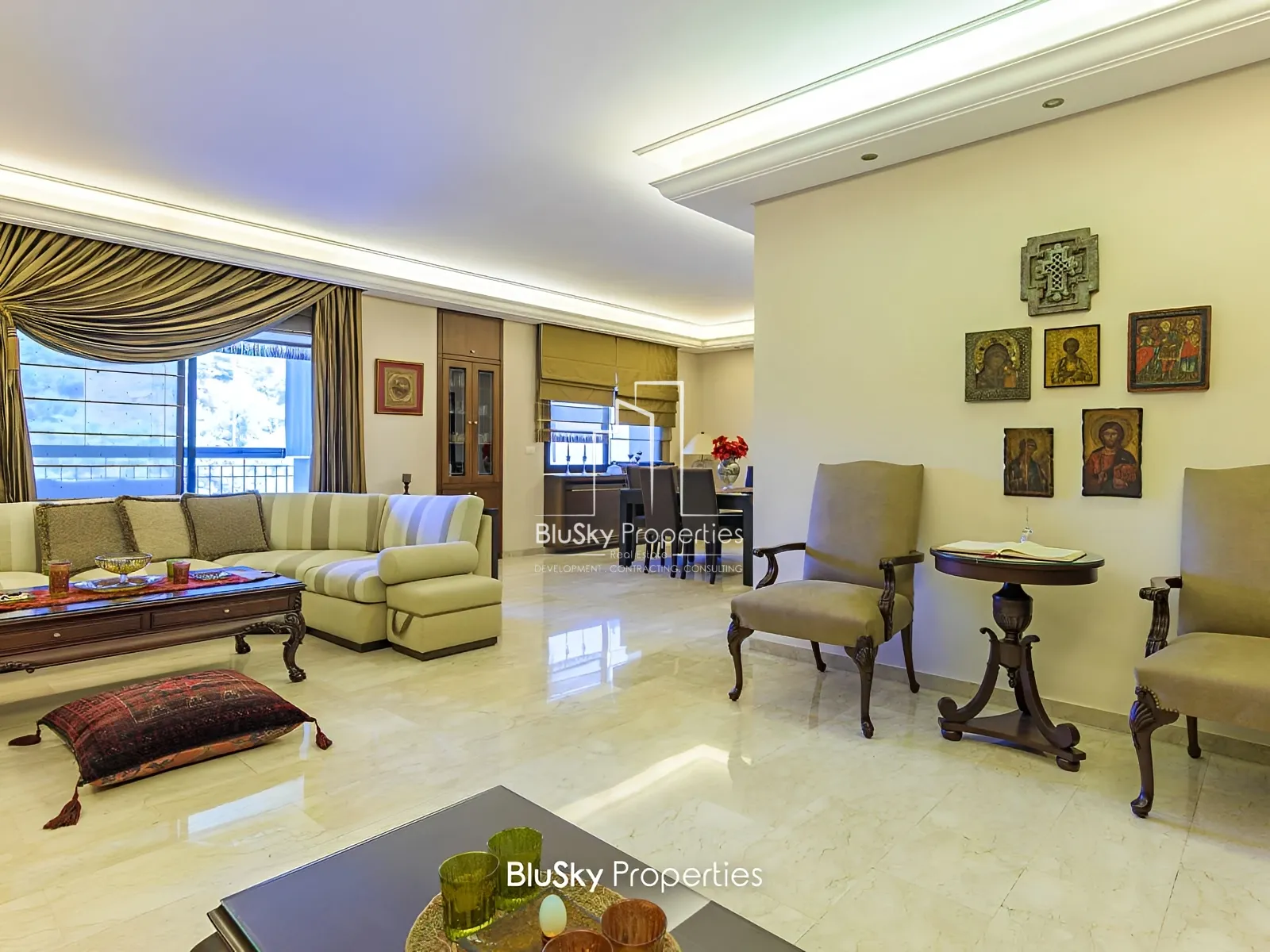 Apartment for Sale in Mansourieh - 3 bed, 4 bath
