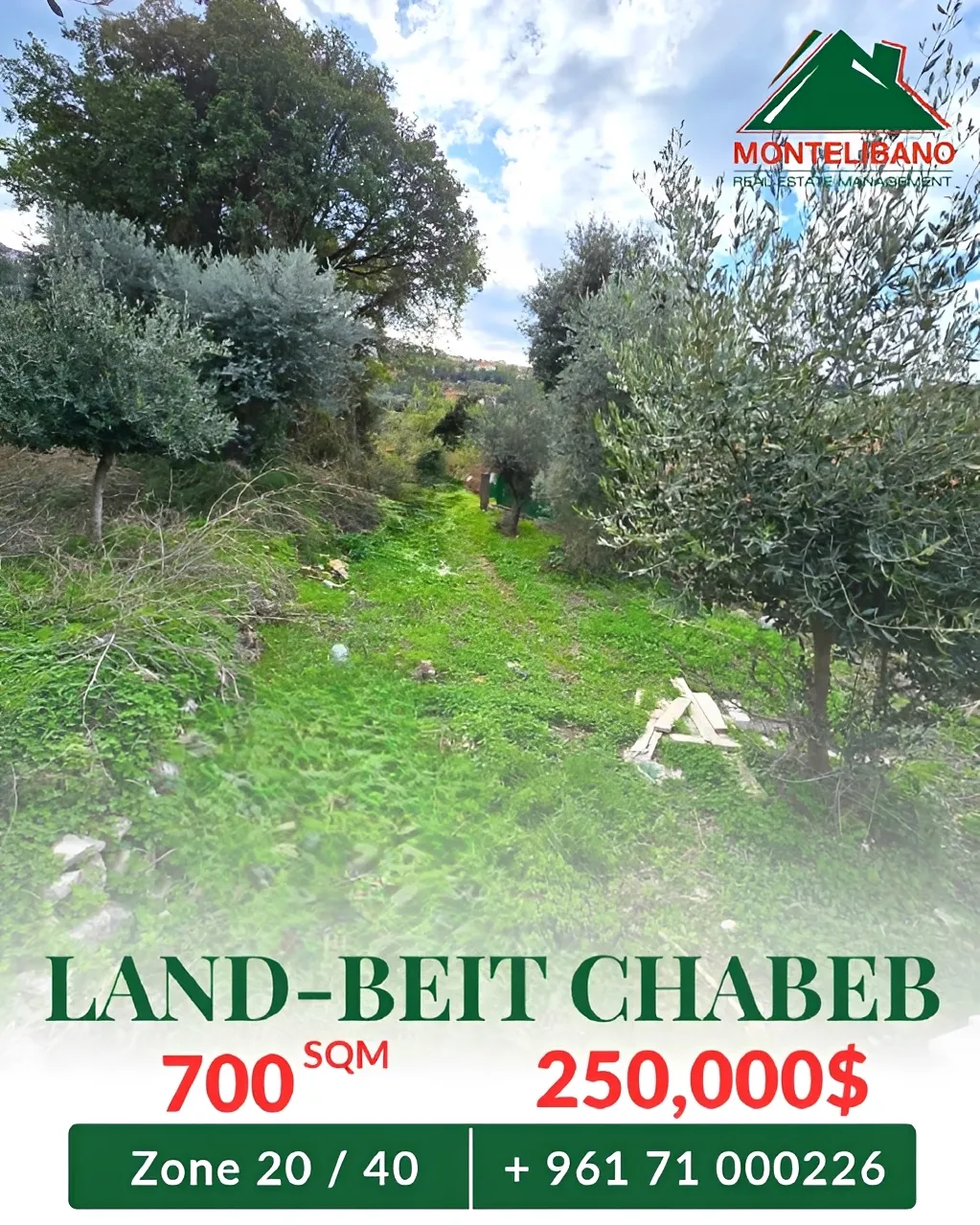 Residential Land for sale in Beit Chabeb