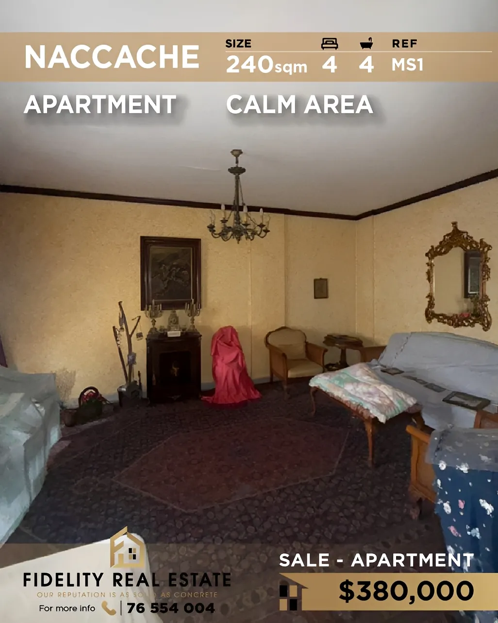 Apartment for sale in Naqqache, Lebanon