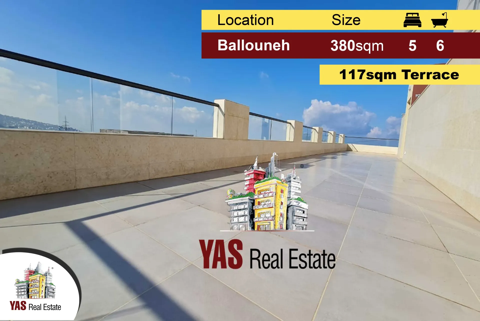 Apartment for Sale in Ballouneh - 5 bed, 6 bath
