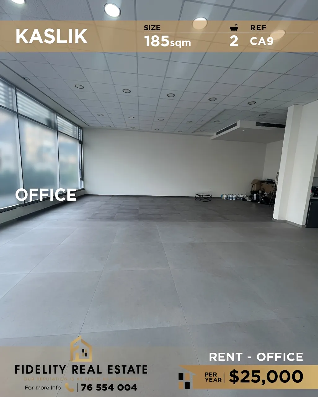 Office for rent in Kaslik, Lebanon