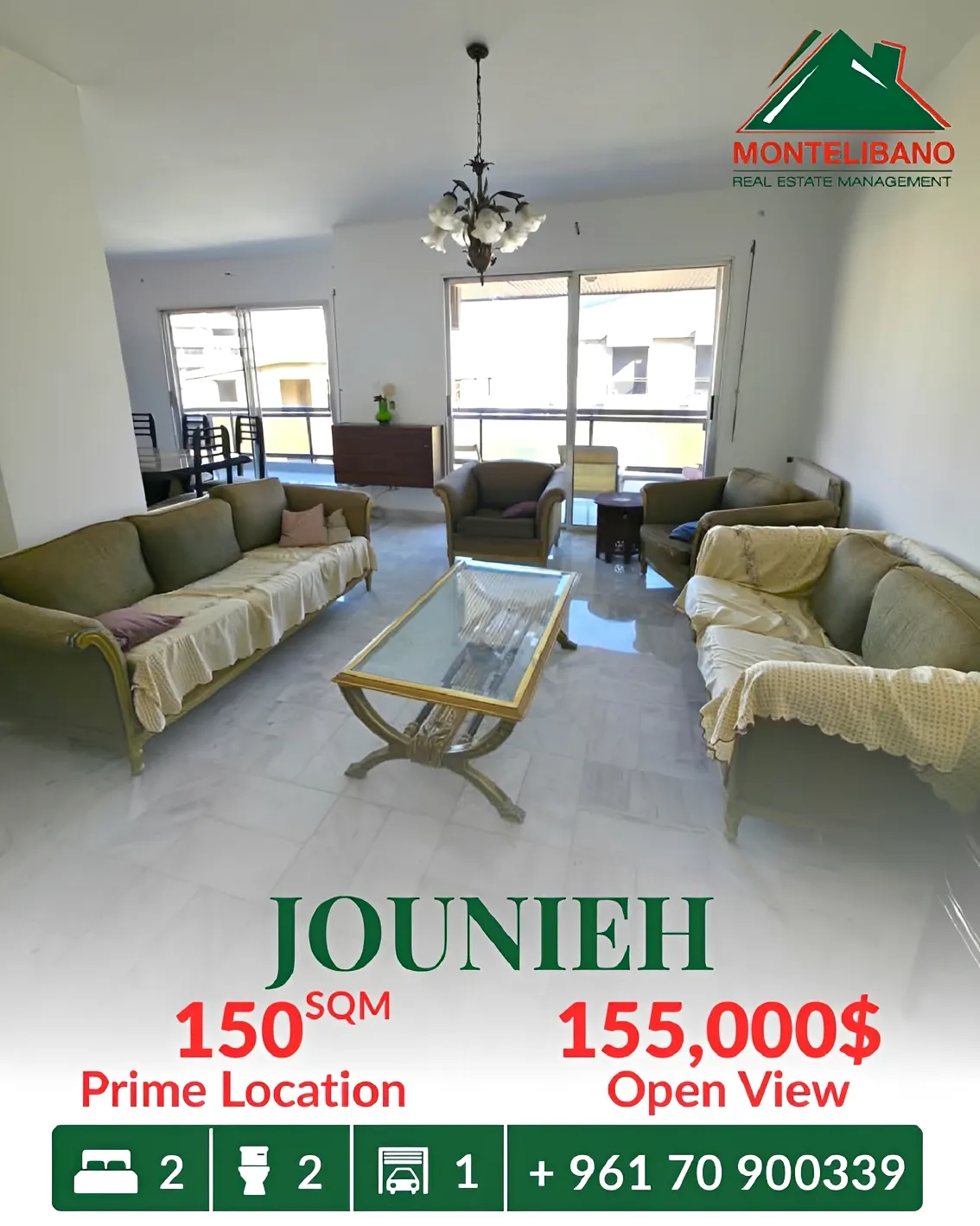 Apartment for sale in Jounieh