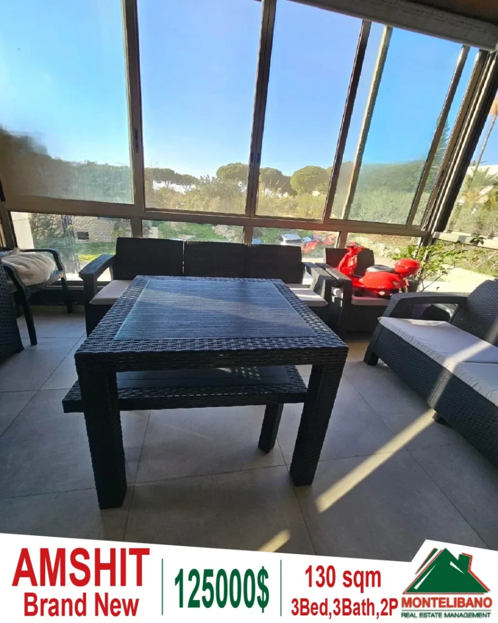 Apartment for sale in Aamchit, Lebanon - 3 bed, 3 bath