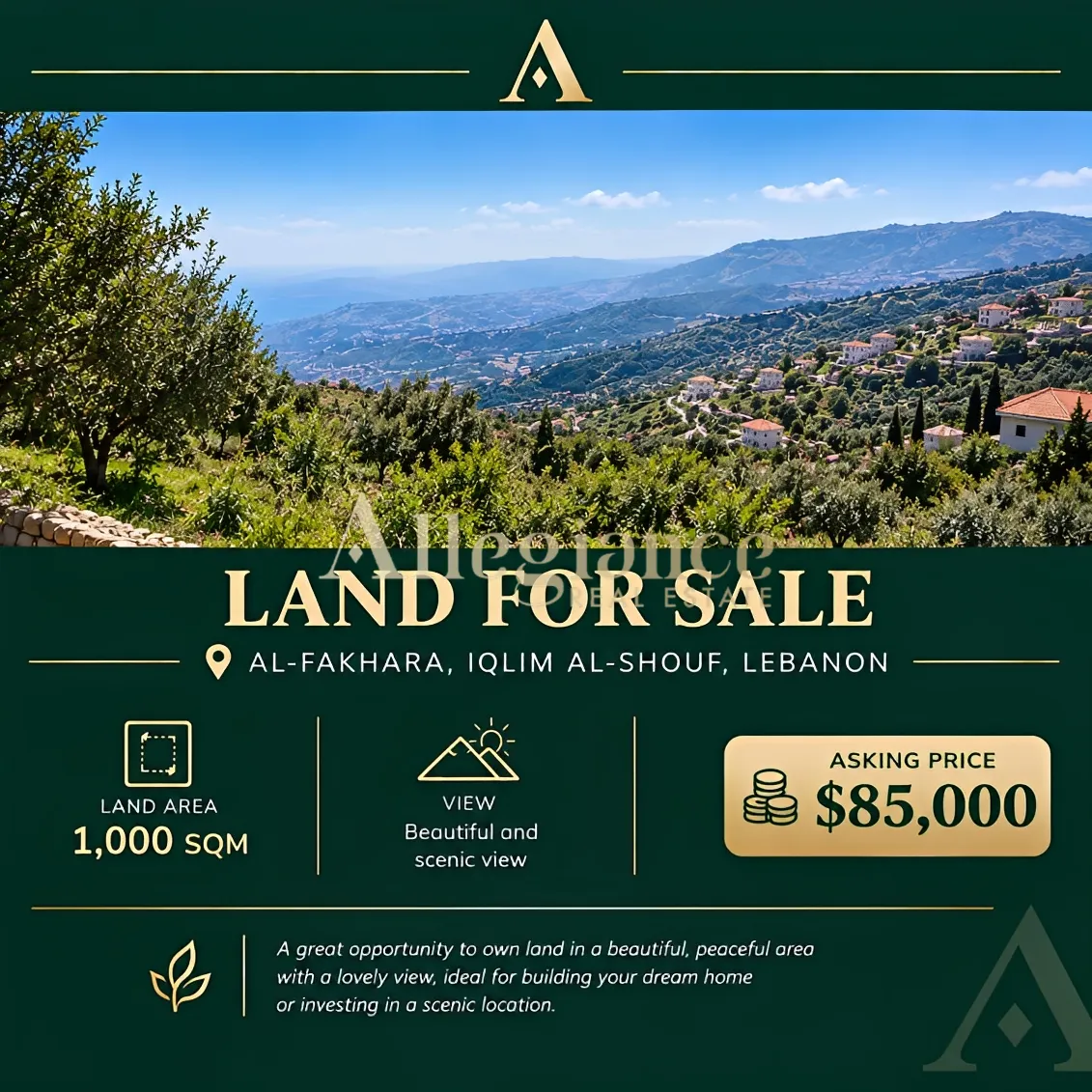 Residential Land for sale in Chouf
