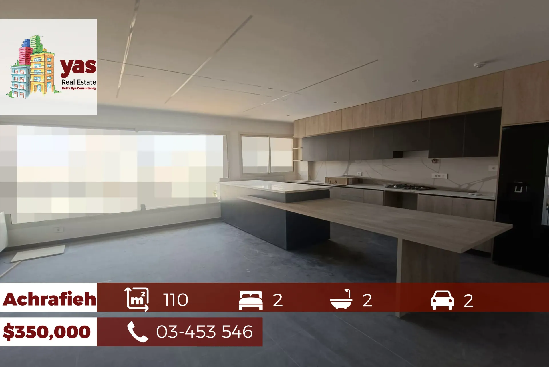 Apartment for Sale in Achrafieh - 2 bed, 2 bath