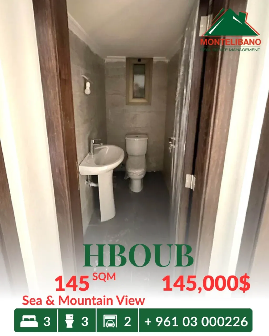 Apartment for sale in Habboub, Lebanon