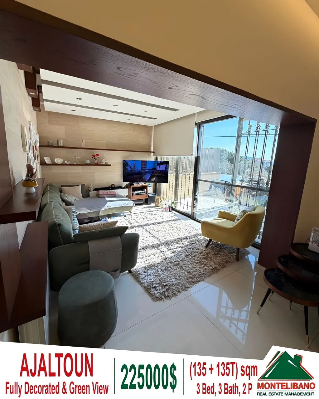 Apartment for sale in Ajaltoun, Lebanon