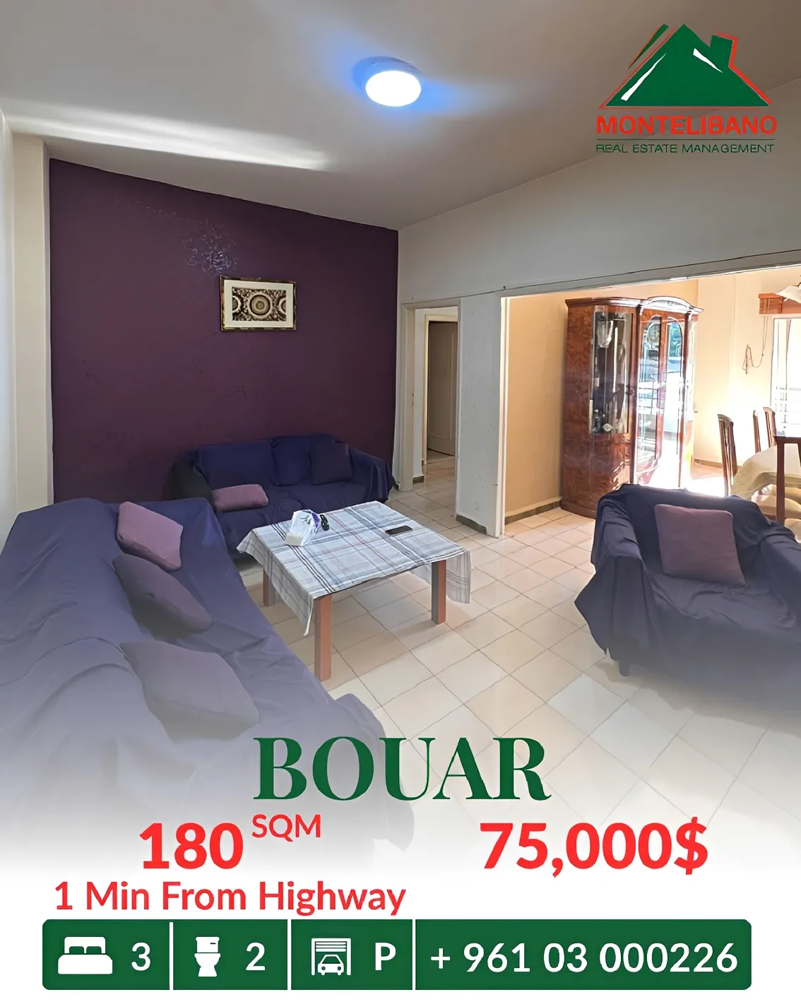 Apartment for sale in Bouar