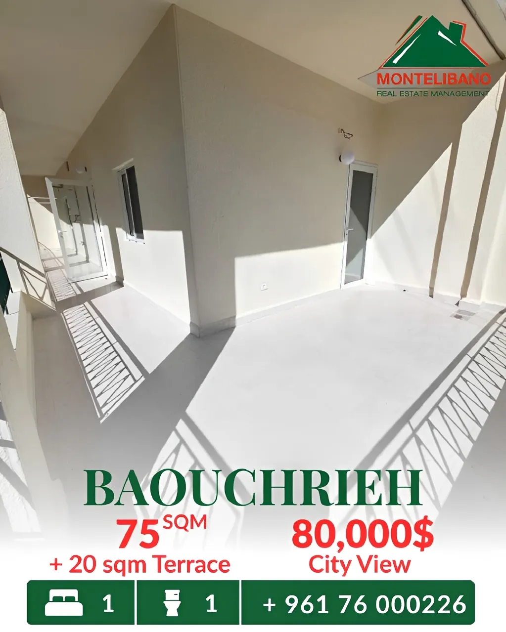 Apartment for sale in Baouchriyeh