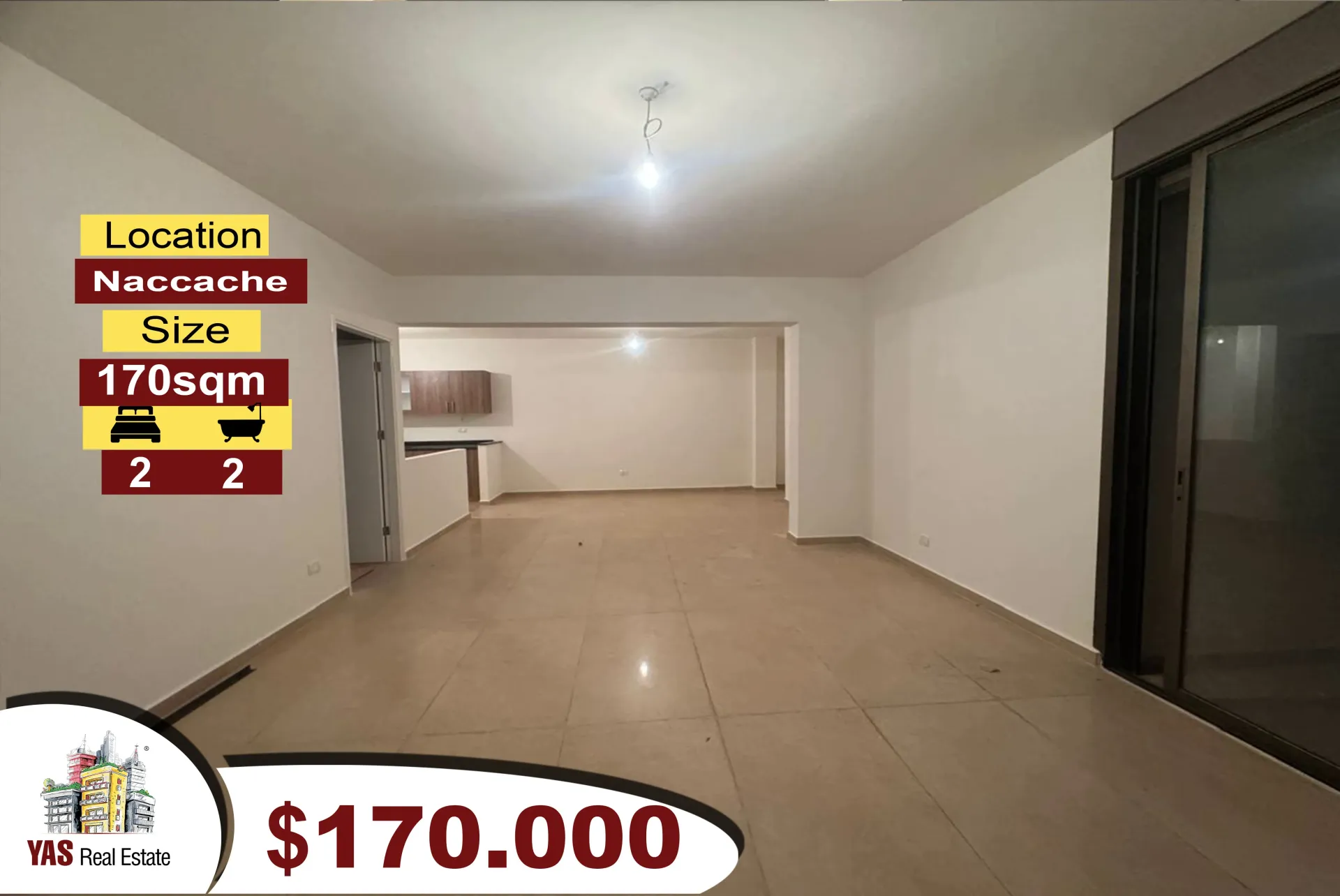 Apartment for Sale in Naqqach - 2 bed, 2 bath