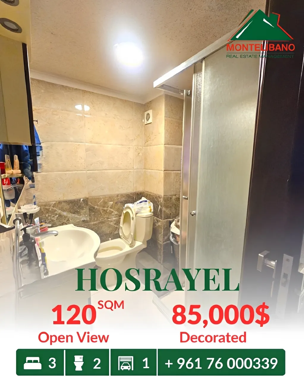 Apartment for sale in Hosrayel, Lebanon