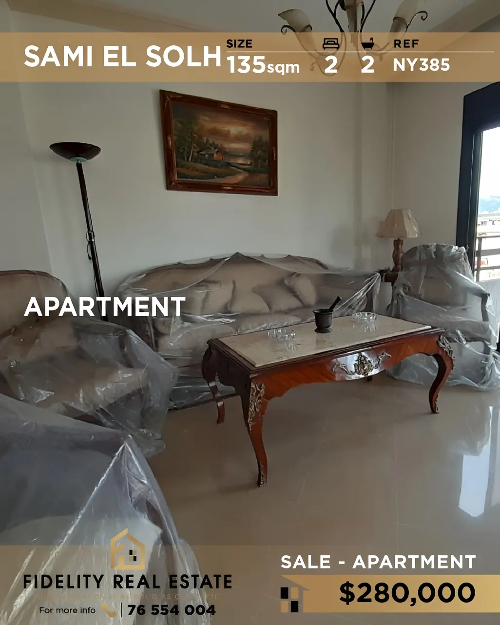 Apartment for sale in Sami El Solh, Bayrut, Lebanon