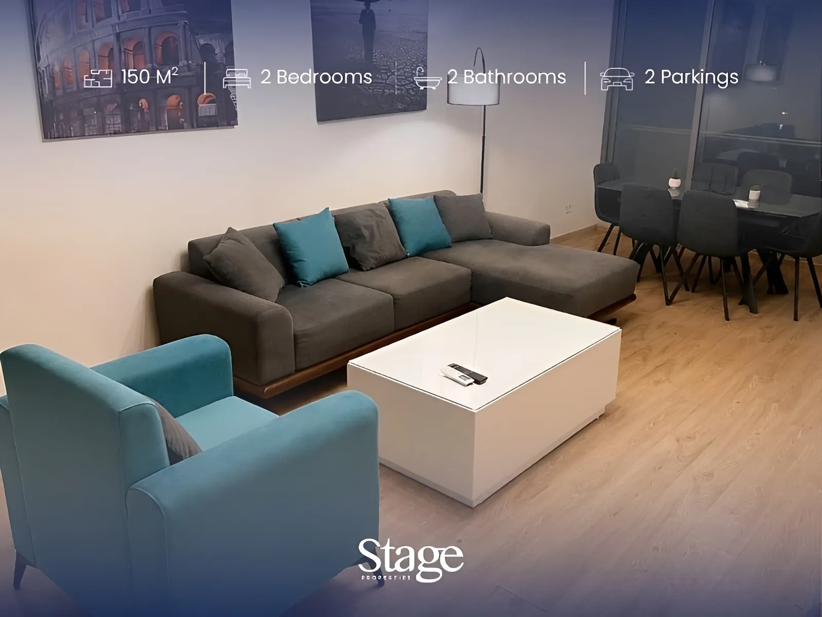 Apartment for rent in Achrafieh, Beirut, Lebanon - 2 bed, 2 bath