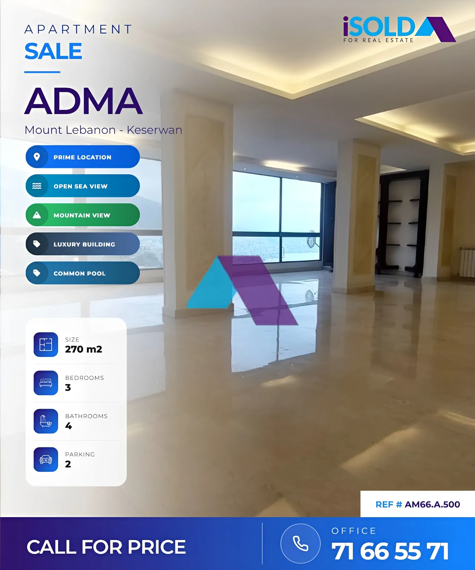 Apartment for sale in Adma w Dafnah