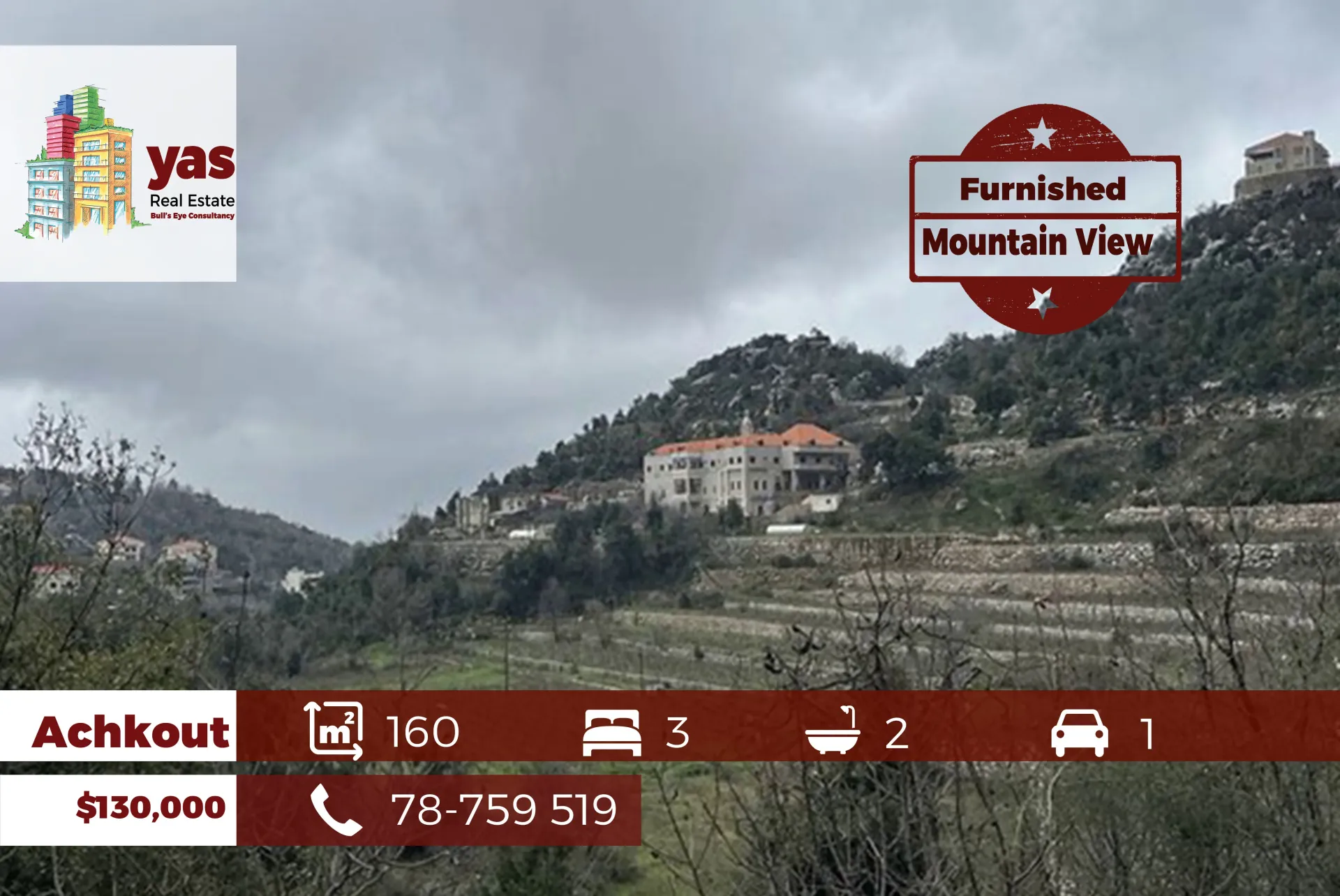 Apartment for Sale in Ashqout - 3 bed, 2 bath