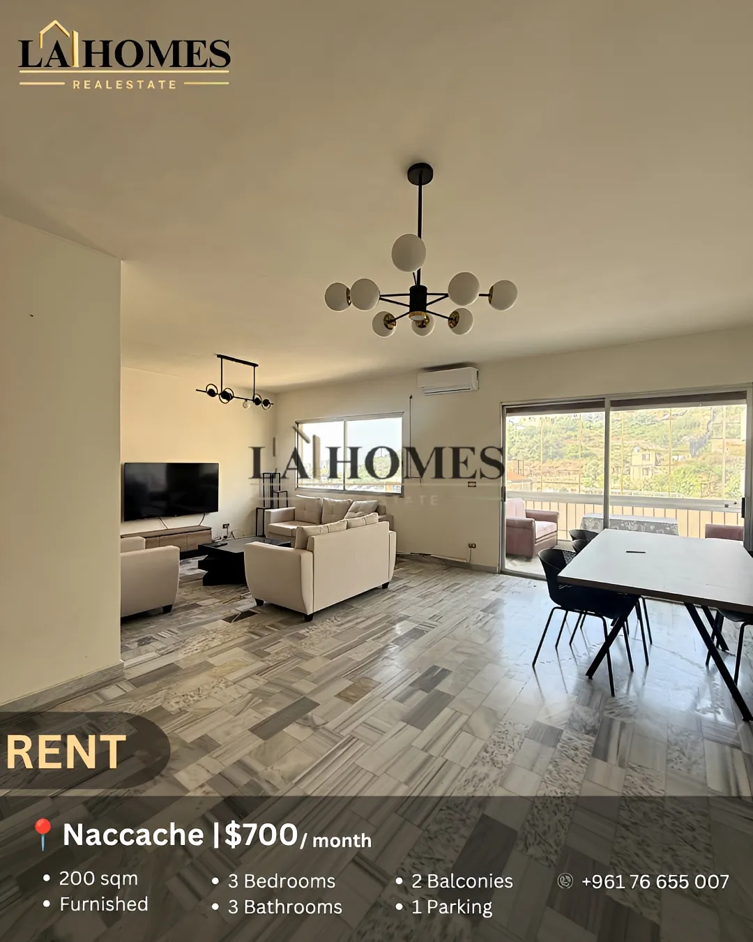 Apartment for rent in Naqqache, lebanon - 3 bed, 3.0 bath