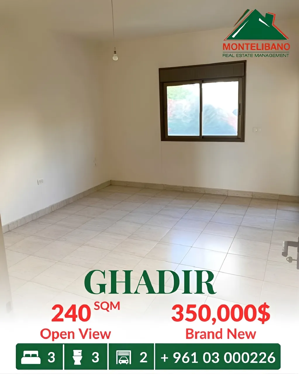 Apartment for sale in Ghadir, Lebanon