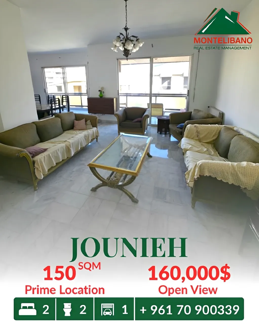 Apartment for sale in Jounieh