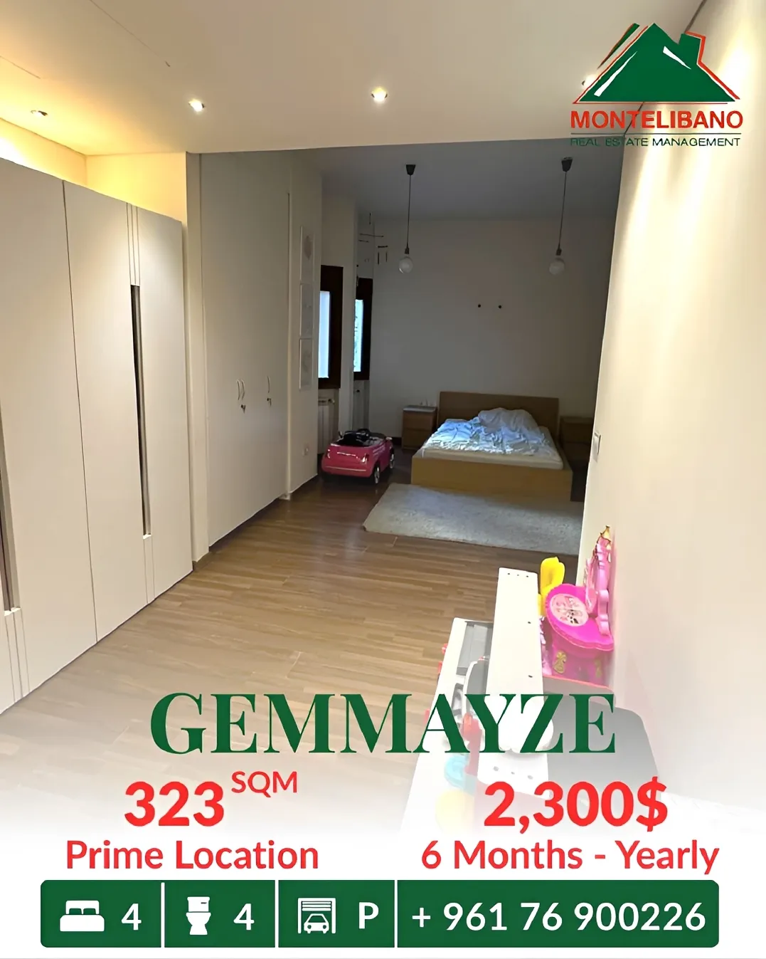 Apartment for rent in Gemmayzeh, Beirut, Lebanon