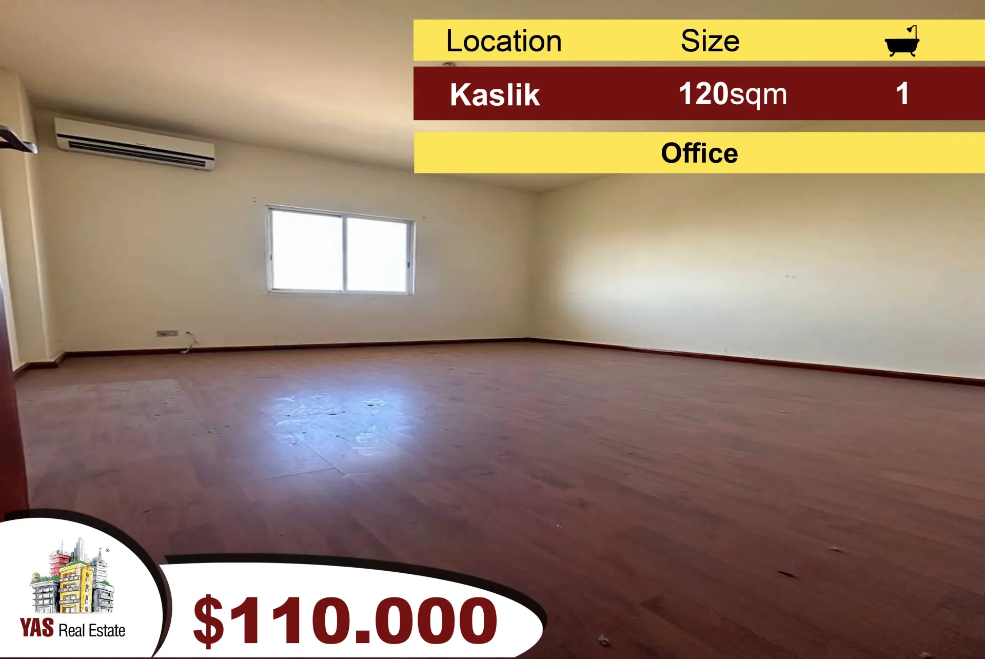 Office for Sale in Kaslik