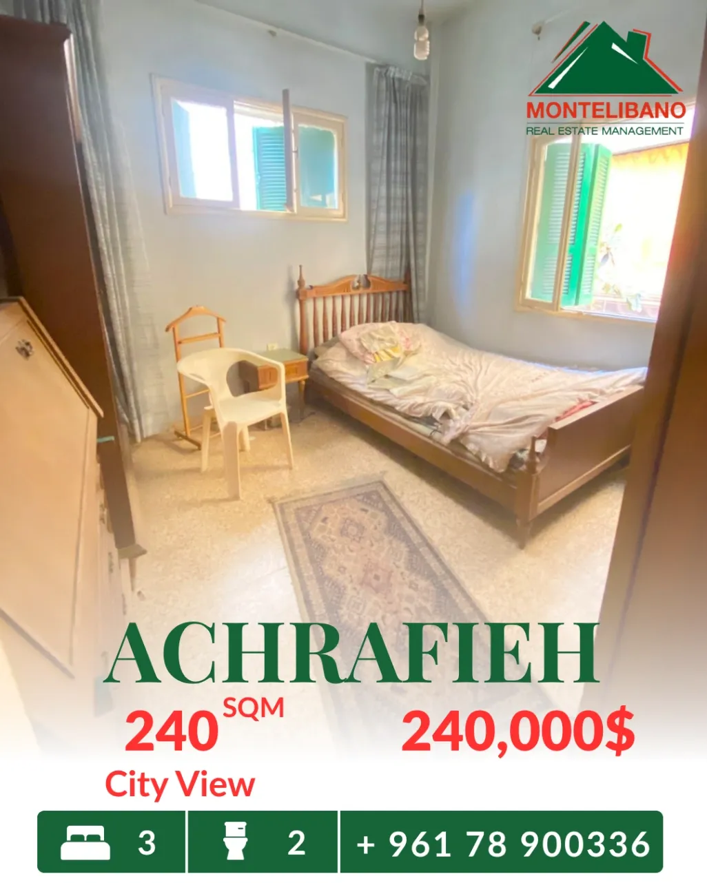 Apartment for sale in Achrafieh, Beirut, Lebanon