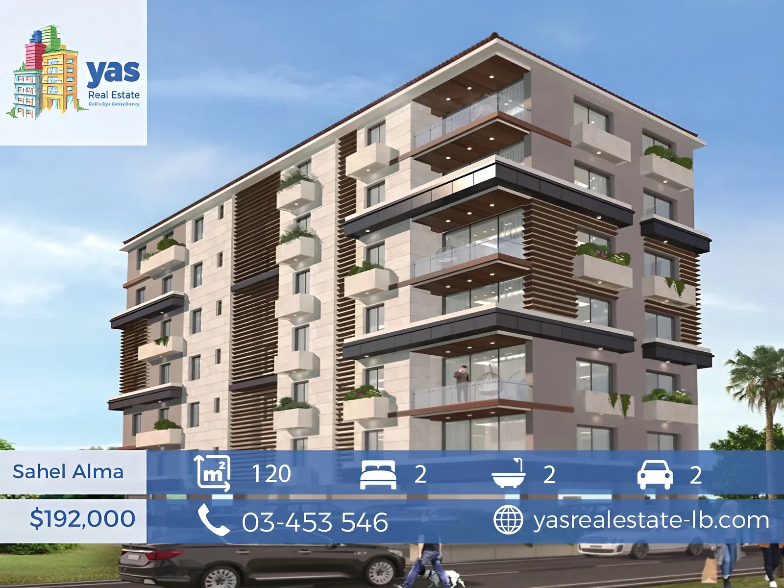 Apartment for Sale in Sahel Alma - 2 bed, 2 bath