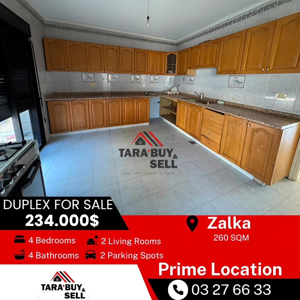 Duplex for sale in Zalqa, Lebanon