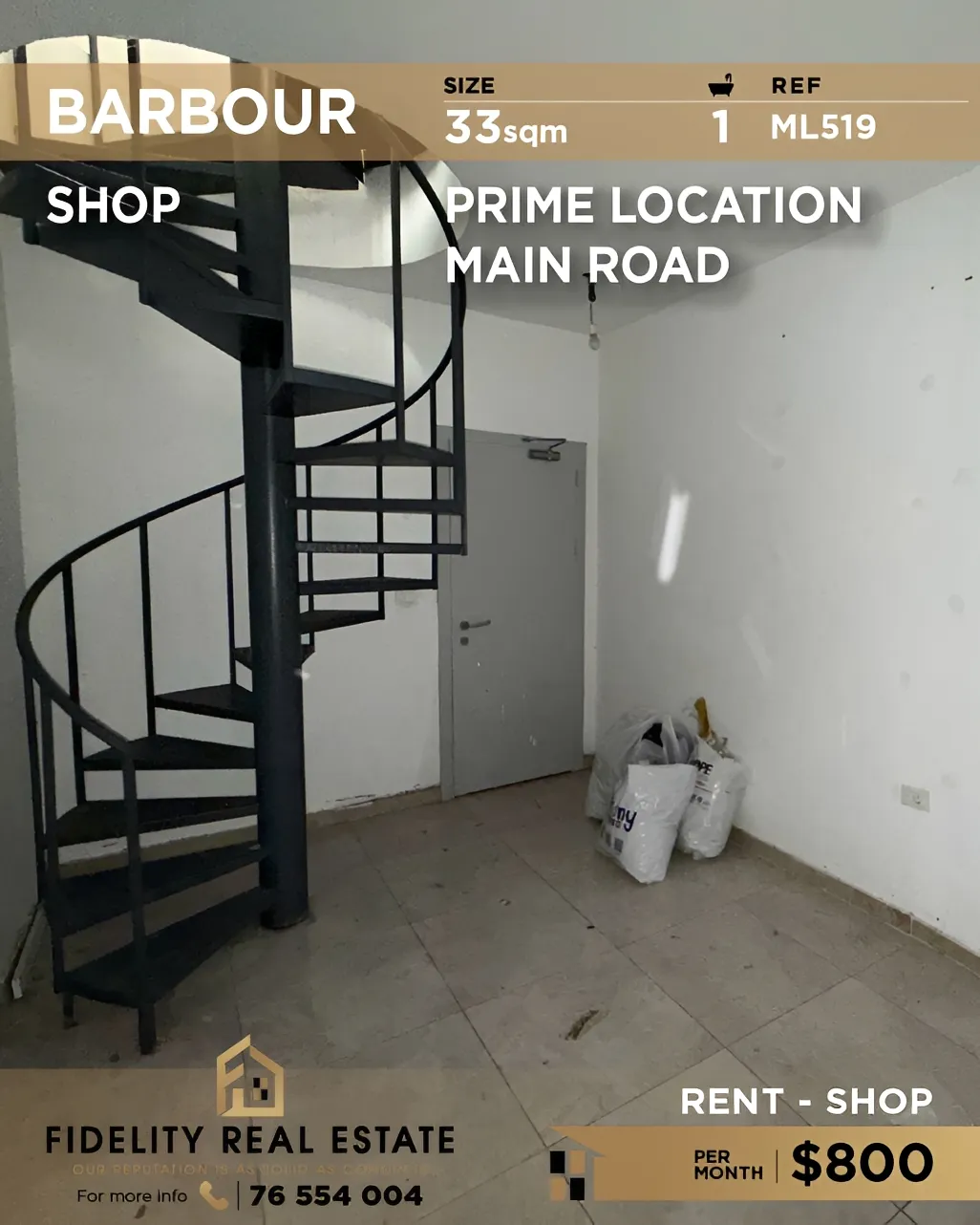 Shop for rent in Barbour, Beirut, Lebanon