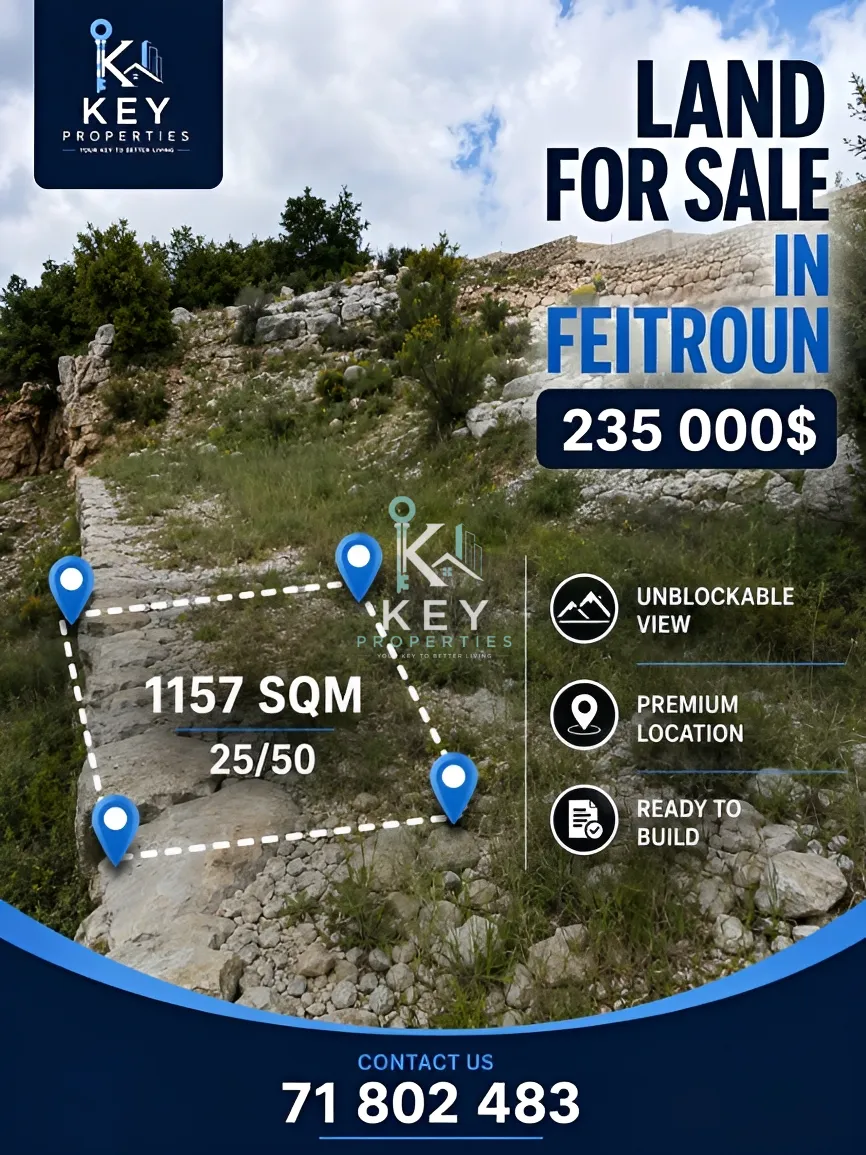 Land for sale in Faitroun, Lebanon