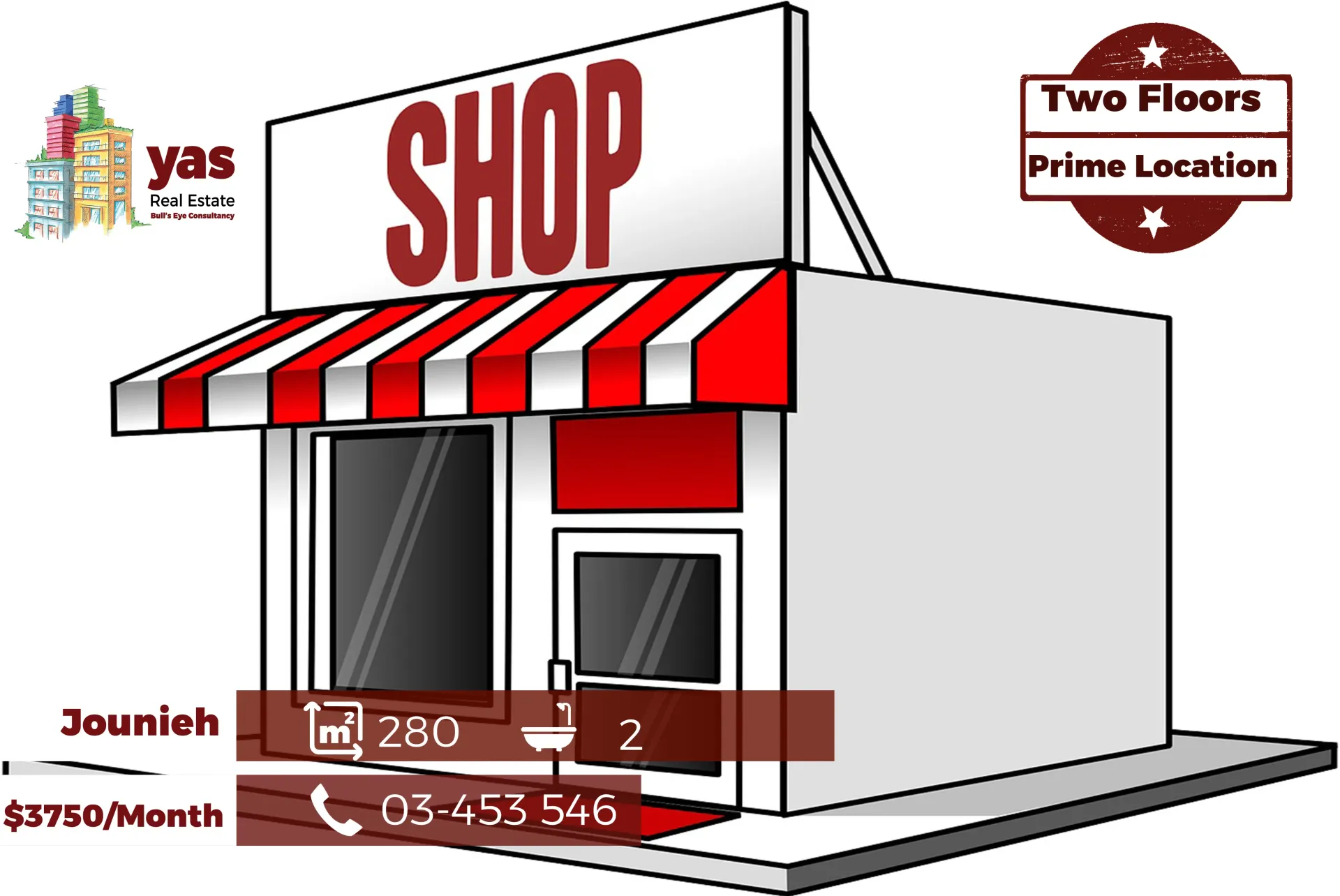 Shop for rent in Jounieh
