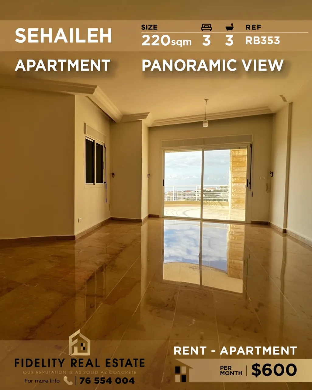 Apartment for rent in Sehayleh, Lebanon - 3 bed, 3 bath