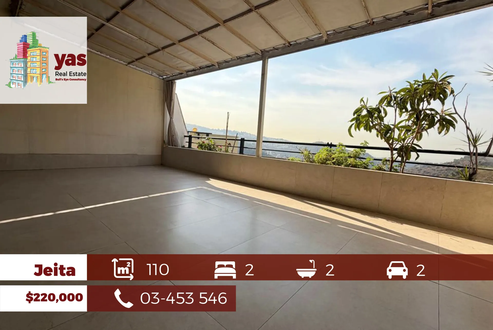 Apartment for Sale in Jeita - 2 bed, 2 bath