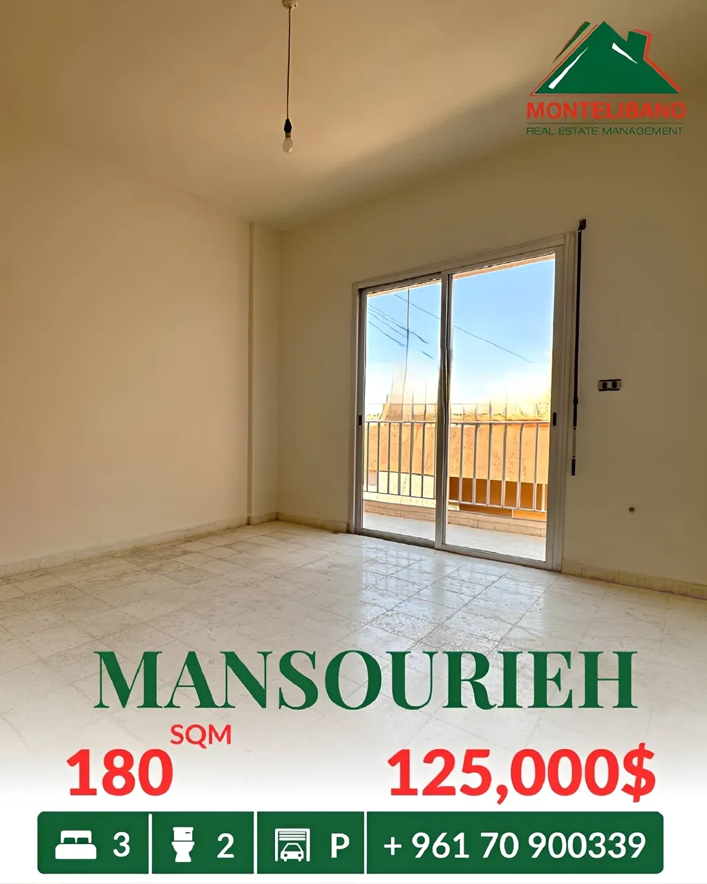 Apartment for sale in Mansourieh, Lebanon