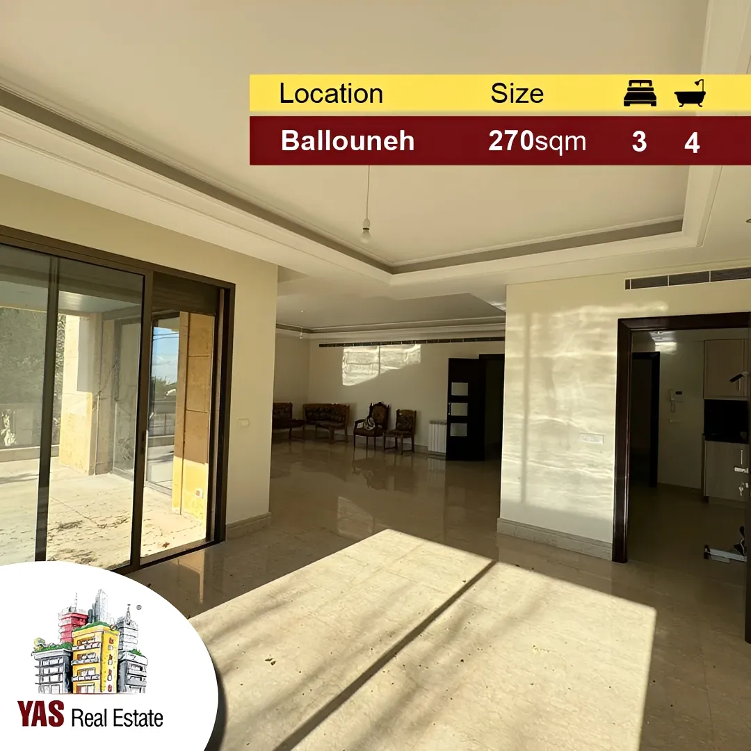 Apartment for Sale in Ballouneh