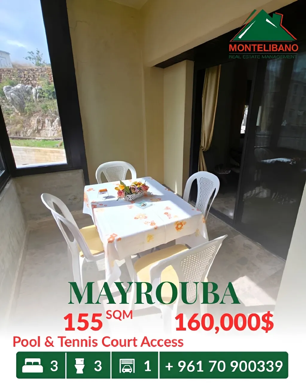 Apartment for sale in Mayrouba